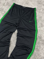 Pantalon de survêtement Nike vintage années 2000 "Noir/Vert" (L)
