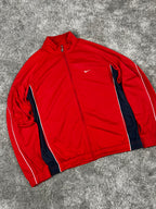 Veste de survêtement Nike vintage années 2000 "Rouge/Bleu marine/Blanc" (M)