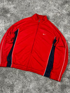 Veste de survêtement Nike vintage années 2000 "Rouge/Bleu marine/Blanc" (M)