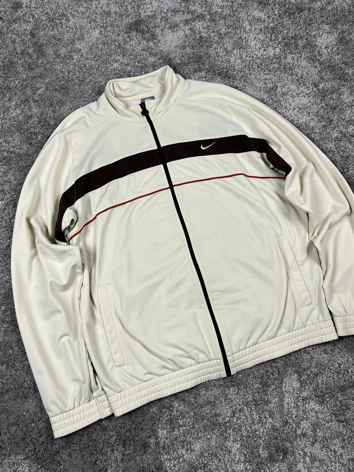 Survêtement Nike vintage années 2000 « Marron/Beige » (M)