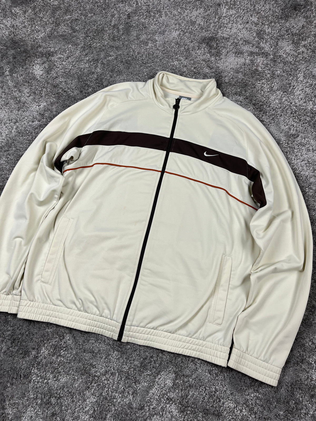Survêtement Nike vintage années 2000 « Marron/Beige » (M)
