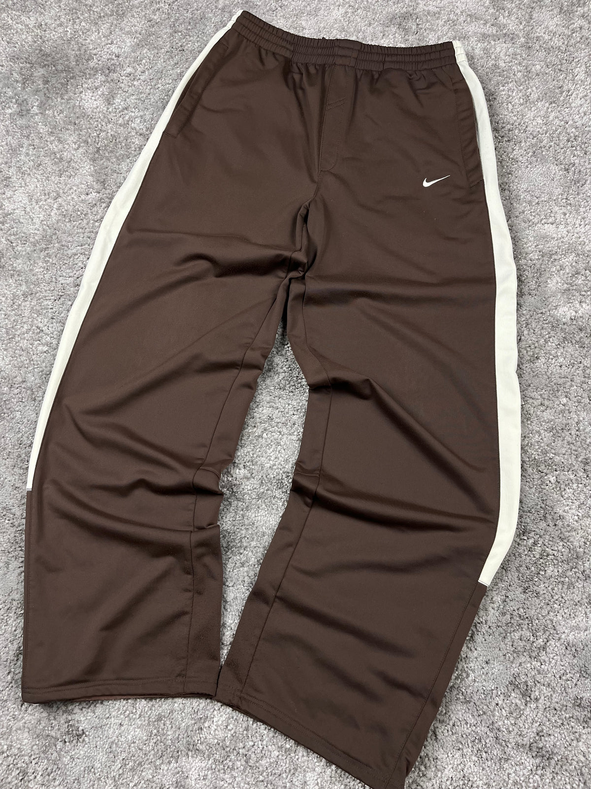 Survêtement Nike vintage années 2000 « Marron/Beige » (M)
