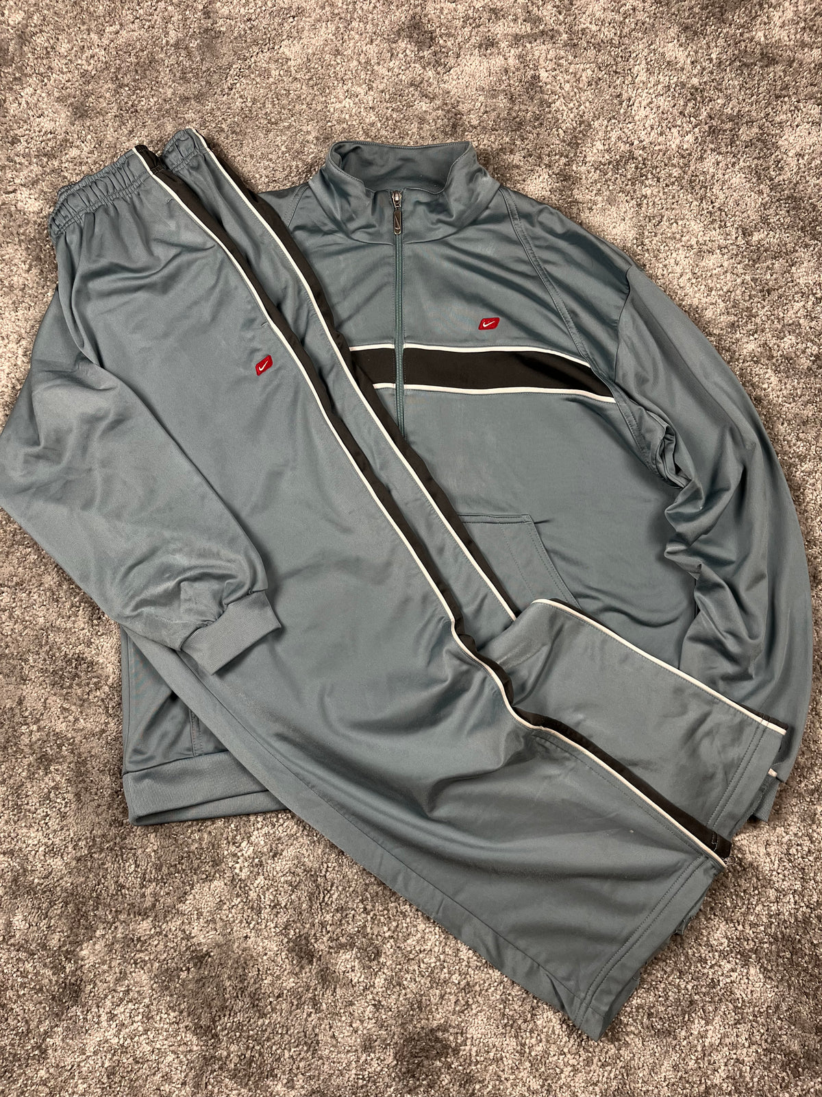 Nike Tracksuit Vintage 2000s "slate blue" (XL)