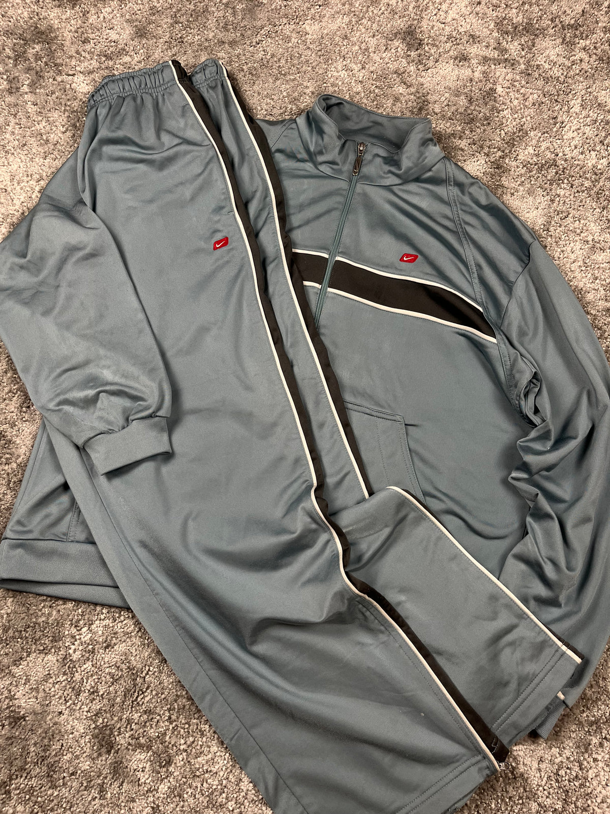Nike Tracksuit Vintage 2000s "slate blue" (XL)