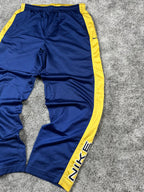 Pantalon de survêtement Nike vintage années 2000 "Bleu marine/Jaune" (L)