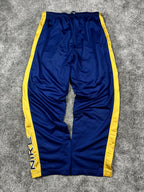 Pantalon de survêtement Nike vintage années 2000 "Bleu marine/Jaune" (L)