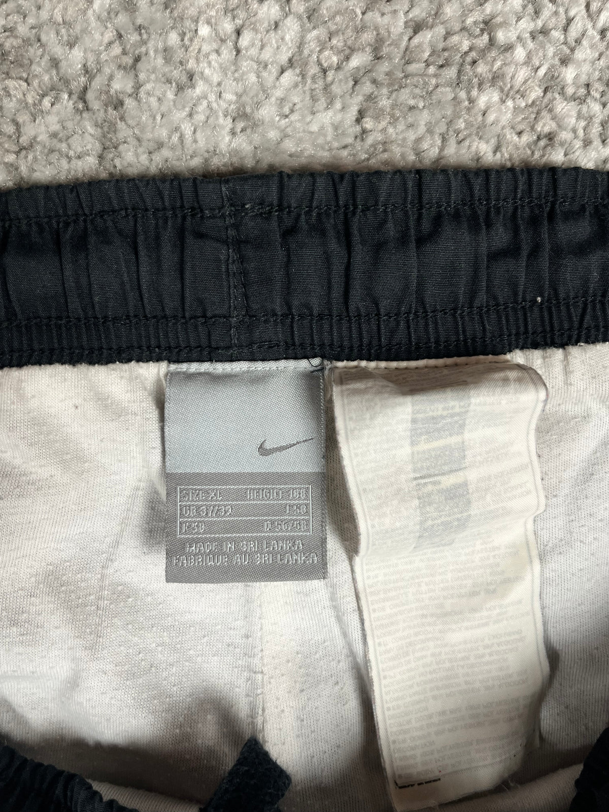 Pantalon de survêtement Nike vintage années 2000 "Noir/Blanc/Gris" (XL)