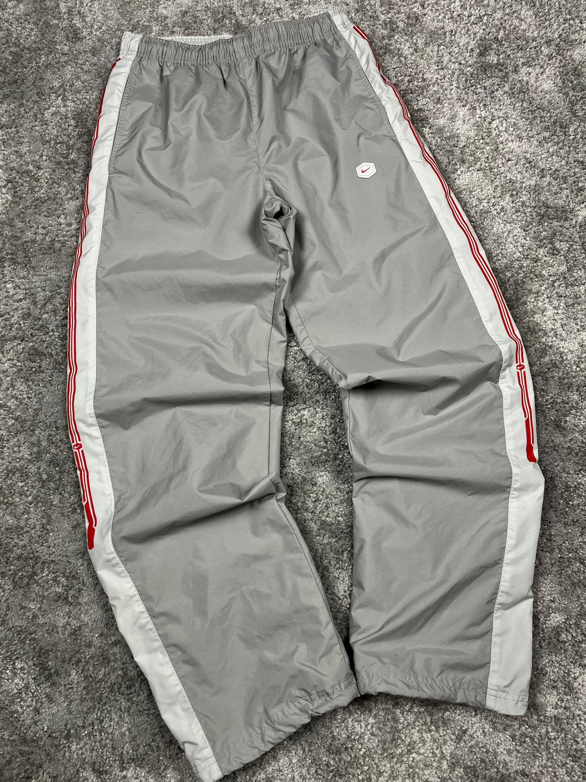 Nike Tracksuit Vintage 2000s "Gray/Red" (S)