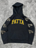 Sweat à capuche Patta vintage des années 2000 "Noir/Orange" (M)