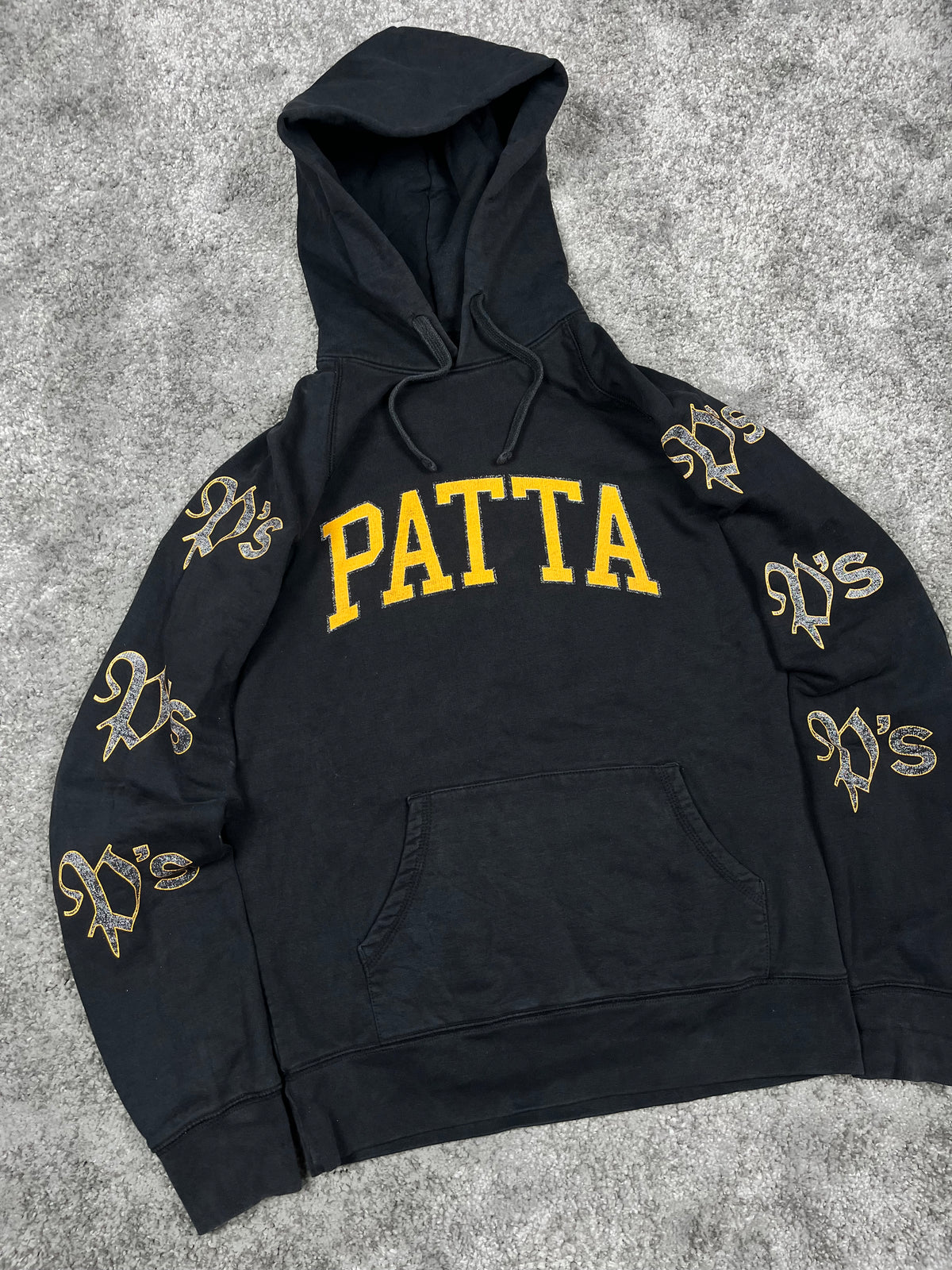 Patta Hoodie Vintage 2000s "Black/Orange" (M)