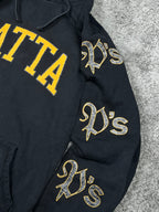 Sweat à capuche Patta vintage des années 2000 "Noir/Orange" (M)