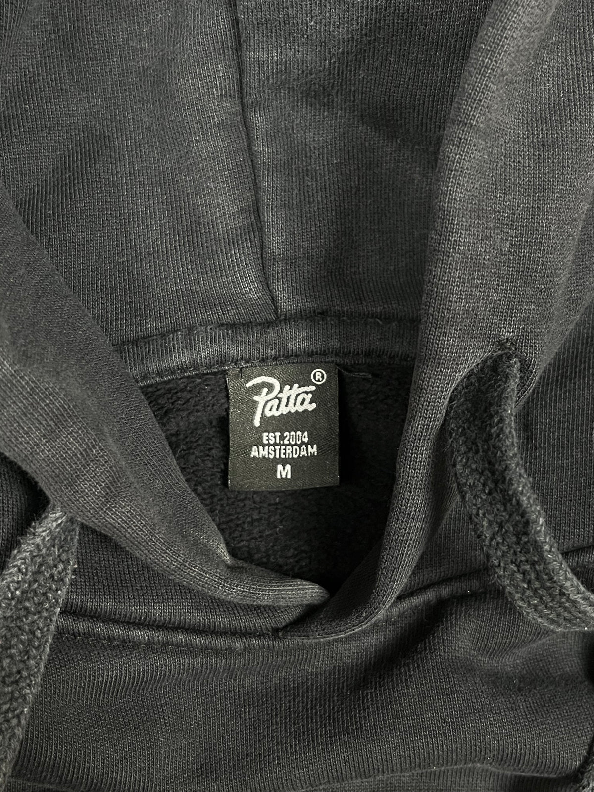Sweat à capuche Patta vintage des années 2000 "Noir/Orange" (M)