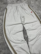 Pantalon de survêtement Nike vintage années 2000 "Blanc/Kaki" (XL)