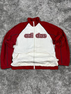Adidas TrackJacket Vintage 2000s "White/Red" (M)