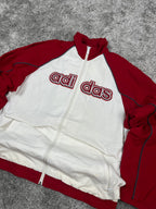 Adidas TrackJacket Vintage 2000s "White/Red" (M)
