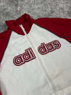Adidas TrackJacket Vintage 2000s "White/Red" (M)