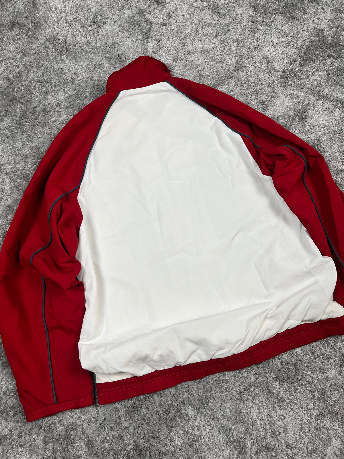 Adidas TrackJacket Vintage 2000s "White/Red" (M)