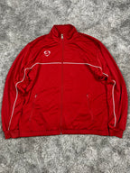 Nike TrackJacket Vintage 2000s "Red/White" (L)