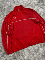 Nike TrackJacket Vintage 2000s "Red/White" (L)