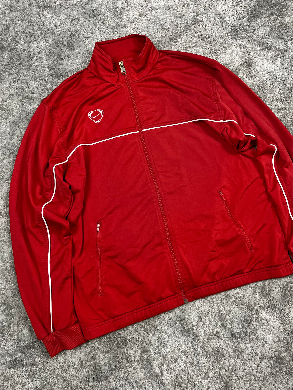 Chaqueta deportiva Nike Vintage años 2000 "Rojo/Blanco" (L)