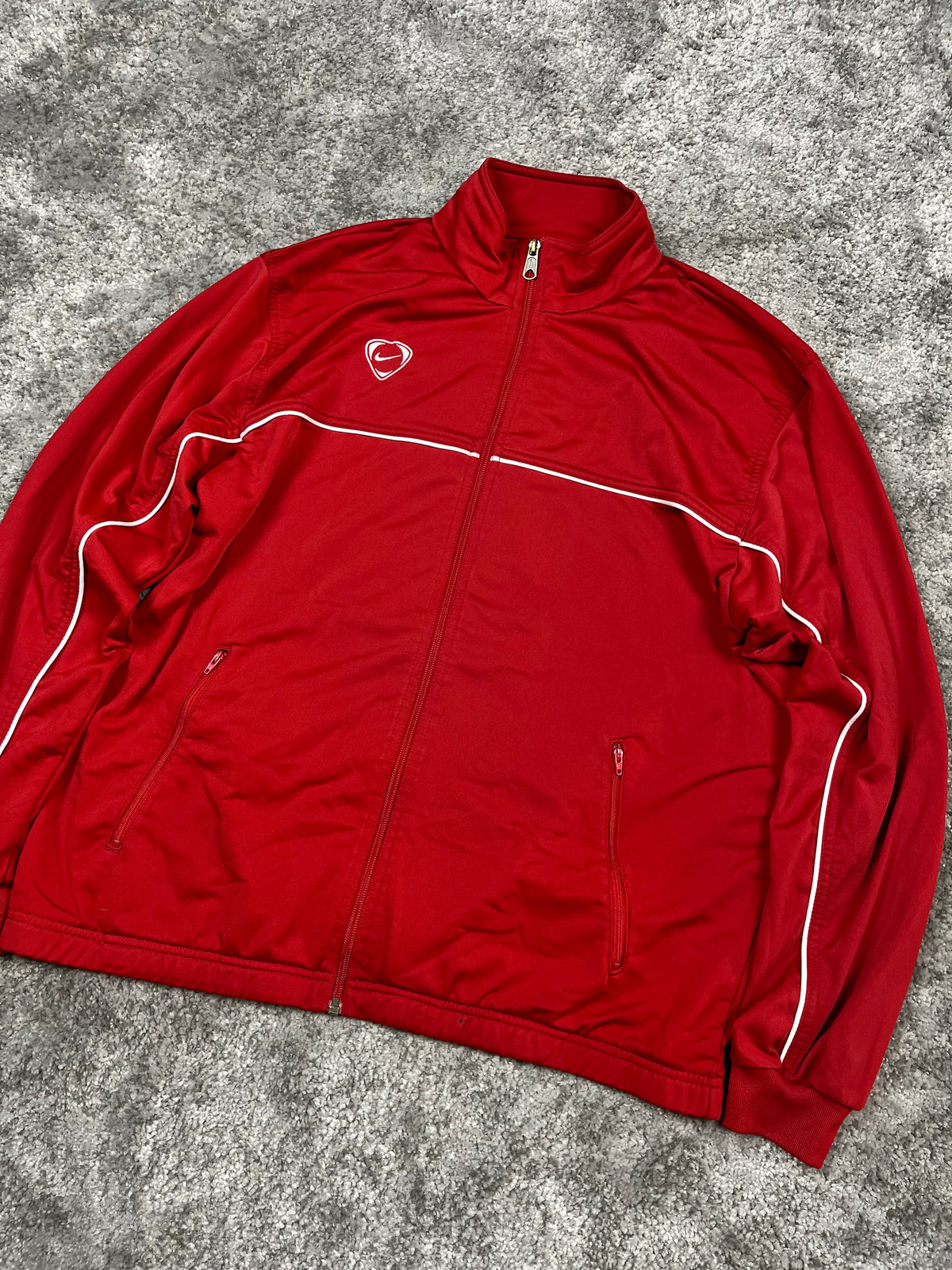 Chaqueta deportiva Nike Vintage años 2000 "Rojo/Blanco" (L)