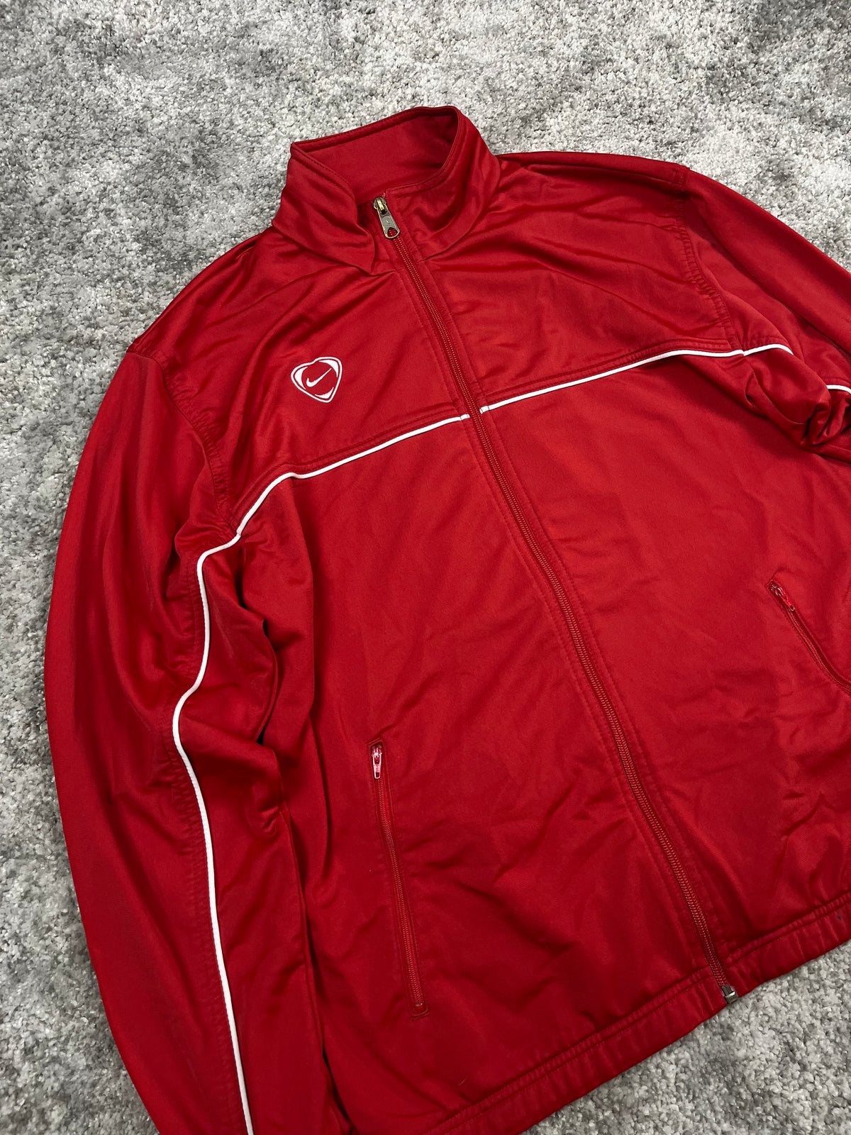 Chaqueta deportiva Nike Vintage años 2000 "Rojo/Blanco" (L)