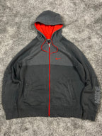 Nike Hoodie Vintage 2000s "Gray/Red (L)