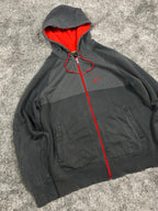 Nike Hoodie Vintage 2000s "Gray/Red (L)