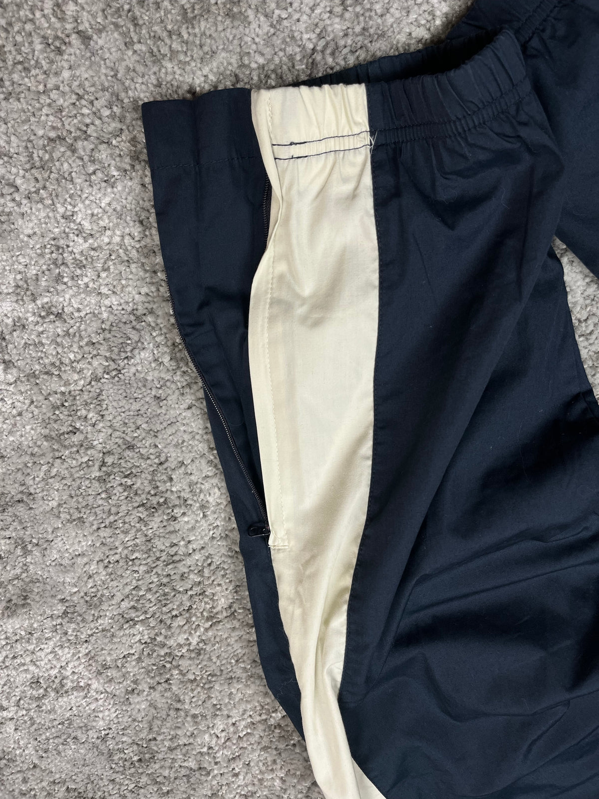 Pantalon de survêtement Nike vintage années 2000 "Bleu marine/Blanc" (M)