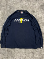 Camiseta de manga larga BAPE Y2K Vintage "Azul Marino" (M)