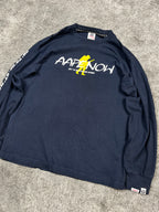 Camiseta de manga larga BAPE Y2K Vintage "Azul Marino" (M)