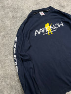 Camiseta de manga larga BAPE Y2K Vintage "Azul Marino" (M)