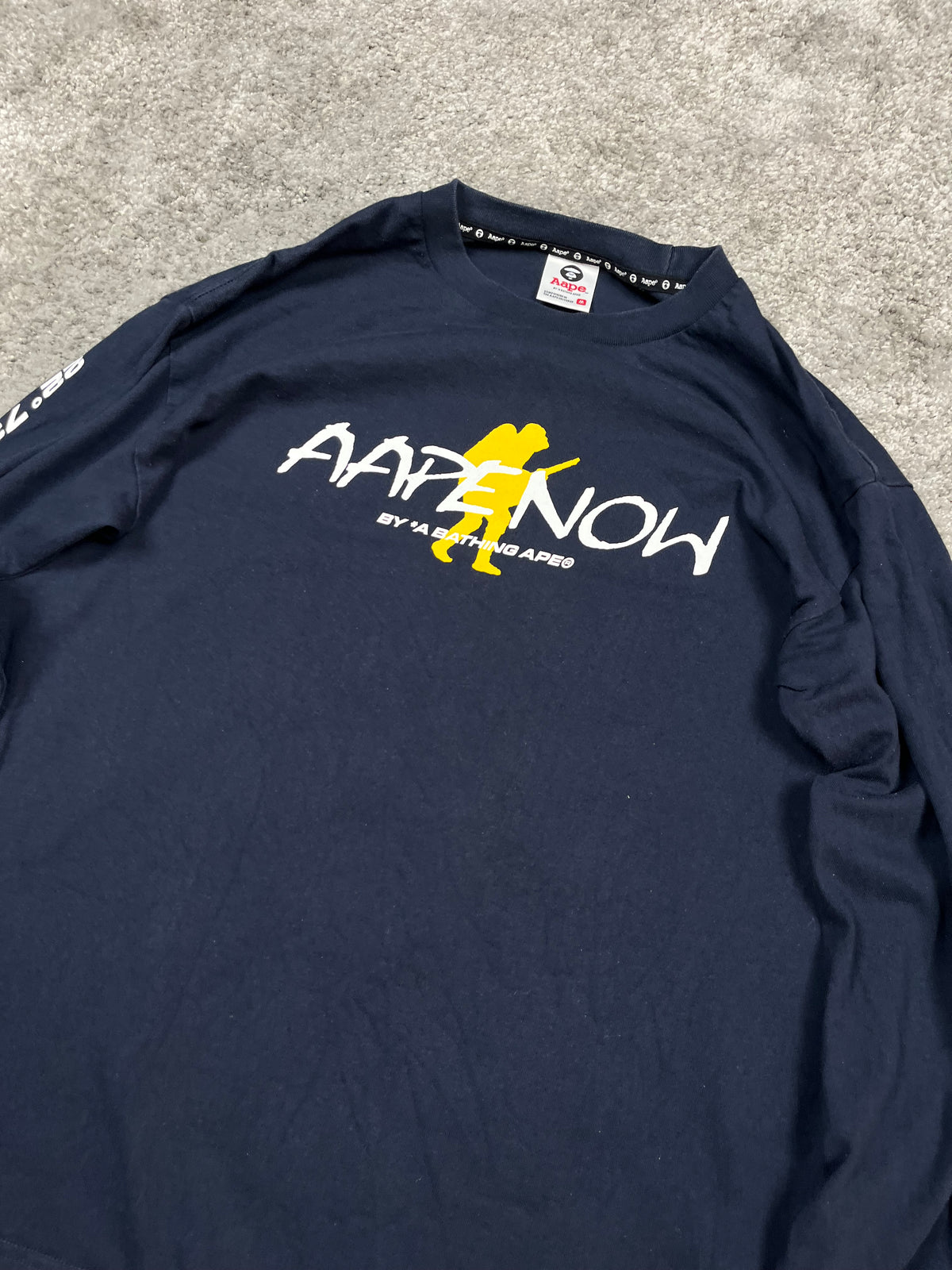 Camiseta de manga larga BAPE Y2K Vintage "Azul Marino" (M)