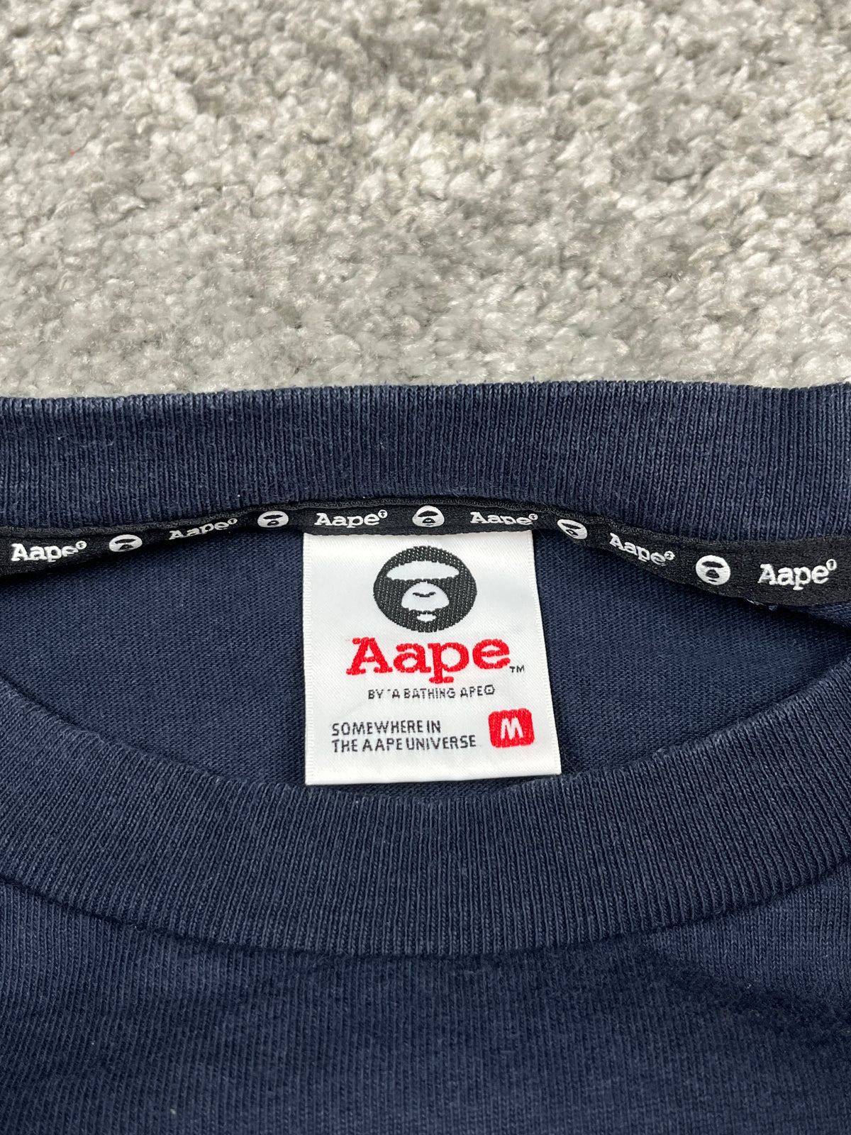Camiseta de manga larga BAPE Y2K Vintage "Azul Marino" (M)
