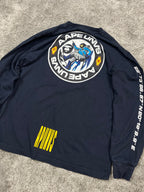 Camiseta de manga larga BAPE Y2K Vintage "Azul Marino" (M)