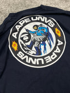 Camiseta de manga larga BAPE Y2K Vintage "Azul Marino" (M)