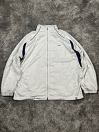 Chaqueta deportiva Nike vintage años 2000 "Blanco/Azul marino" (XL)