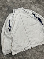 Chaqueta deportiva Nike vintage años 2000 "Blanco/Azul marino" (XL)