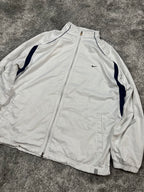 Chaqueta deportiva Nike vintage años 2000 "Blanco/Azul marino" (XL)