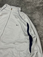 Chaqueta deportiva Nike vintage años 2000 "Blanco/Azul marino" (XL)
