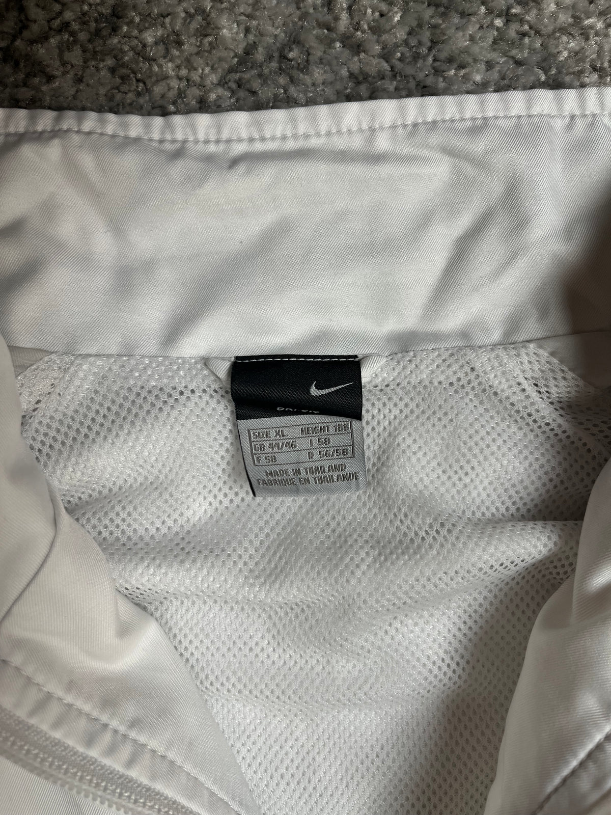 Chaqueta deportiva Nike vintage años 2000 "Blanco/Azul marino" (XL)