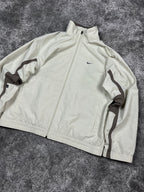 Veste de survêtement Nike vintage années 2000 "Beige/Marron" (S)