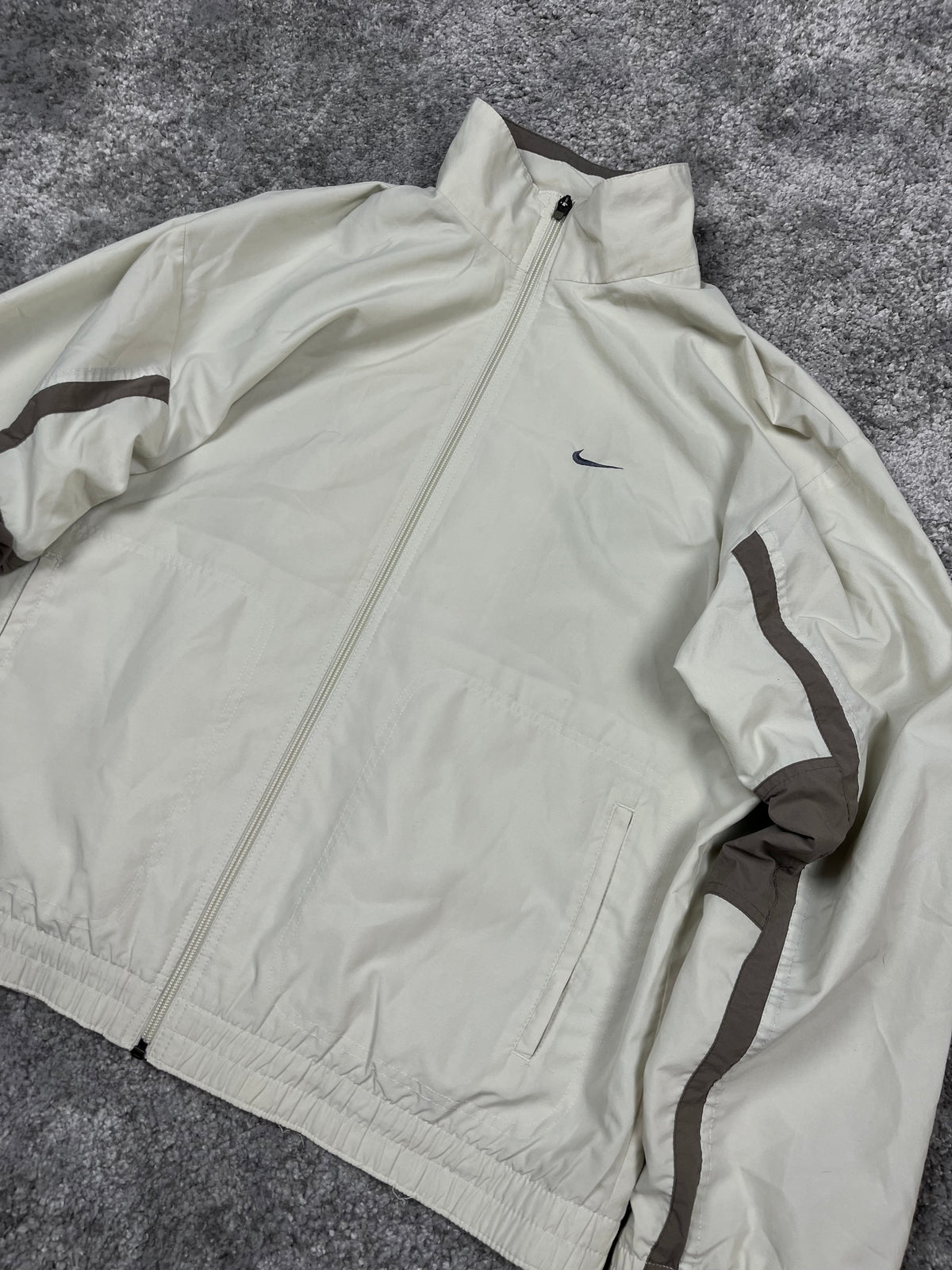 Veste de survêtement Nike vintage années 2000 "Beige/Marron" (S)