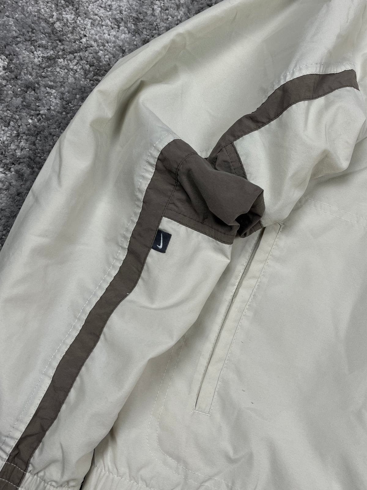 Veste de survêtement Nike vintage années 2000 "Beige/Marron" (S)