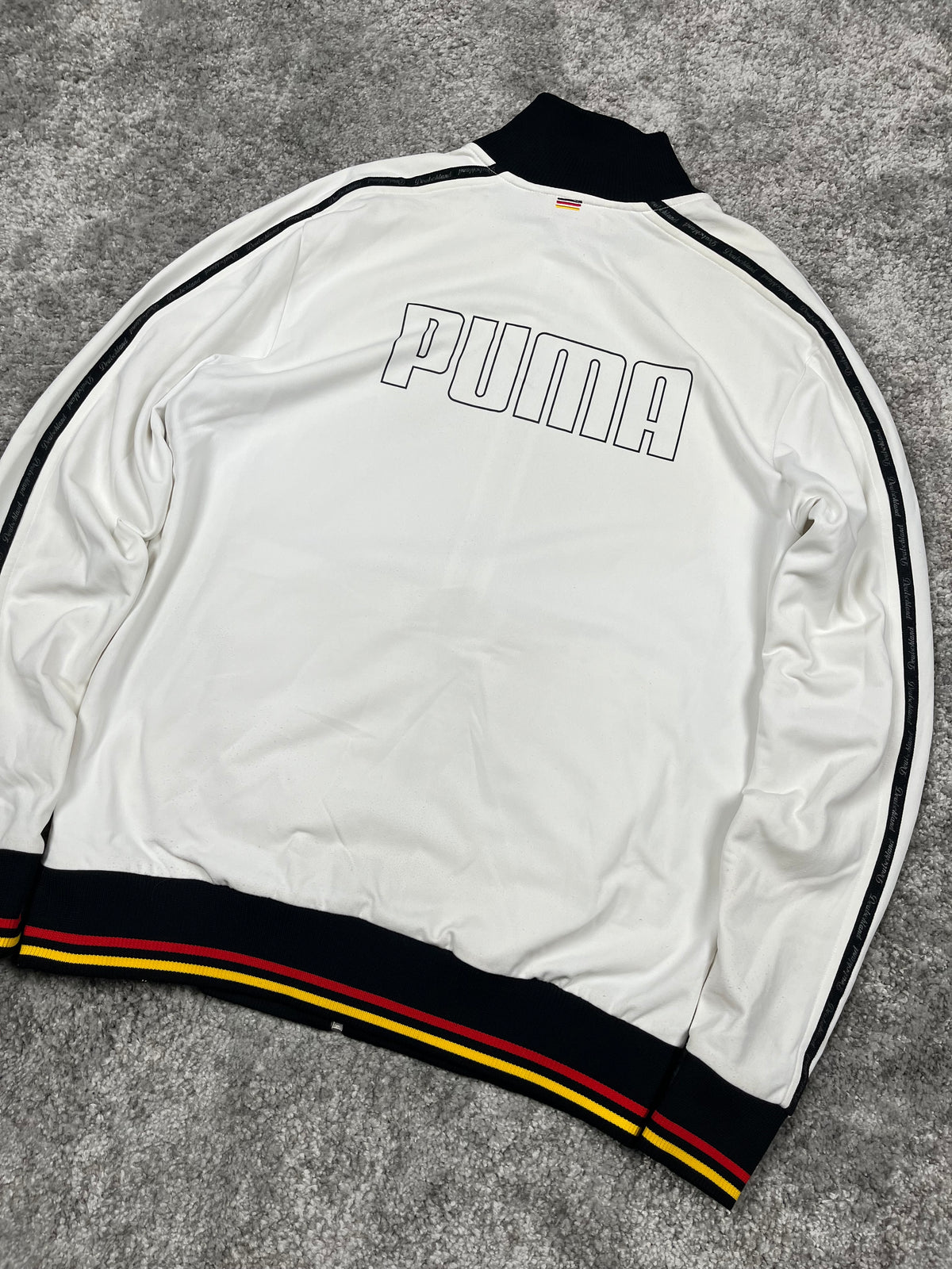 Germany x Puma Rare Zipper/Hoodie Vintage 2000s "White/Black" (M)