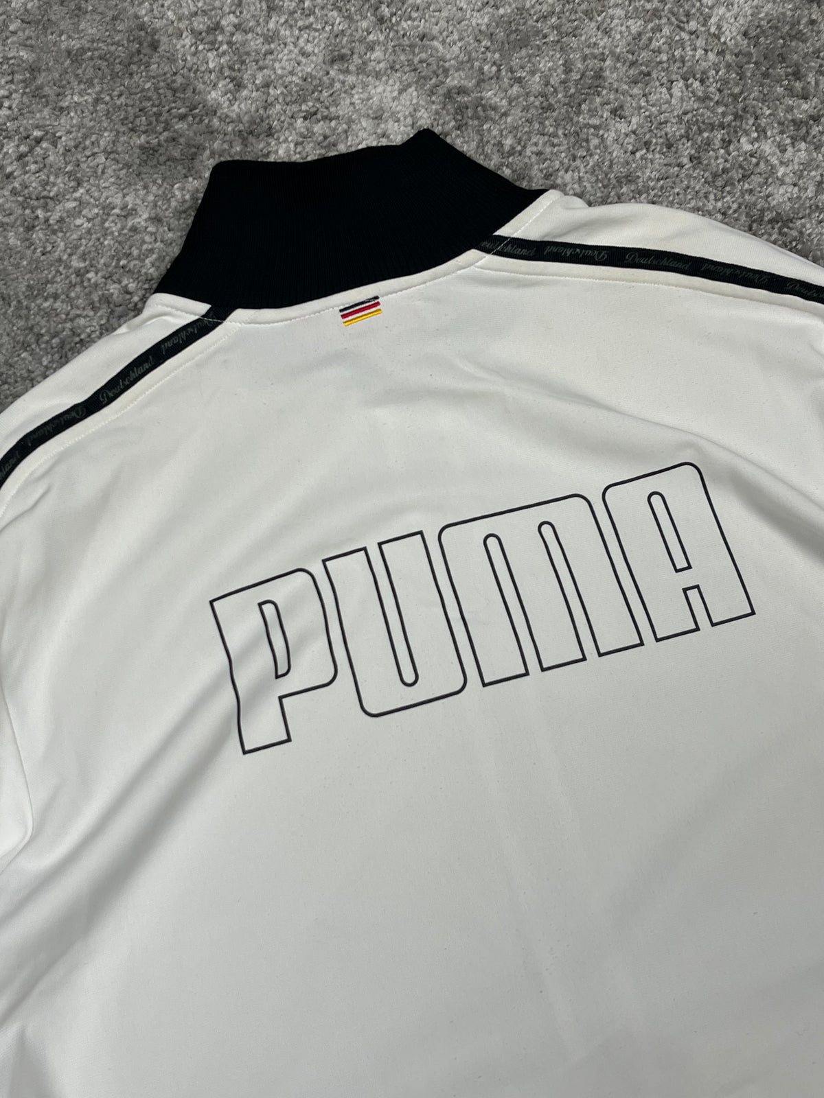 Germany x Puma Rare Zipper/Hoodie Vintage 2000s "White/Black" (M)