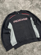Adidas Hoodie Vintage 2000s "Gray/Red" (S)