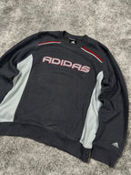 Adidas Hoodie Vintage 2000s "Gray/Red" (S)