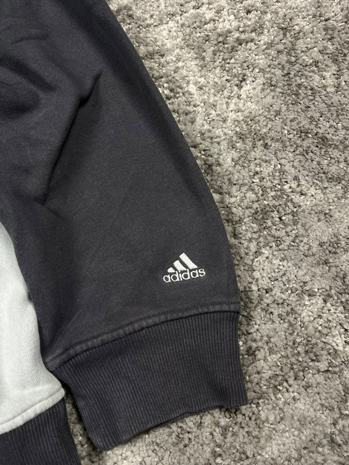 Adidas Hoodie Vintage 2000s "Gray/Red" (S)