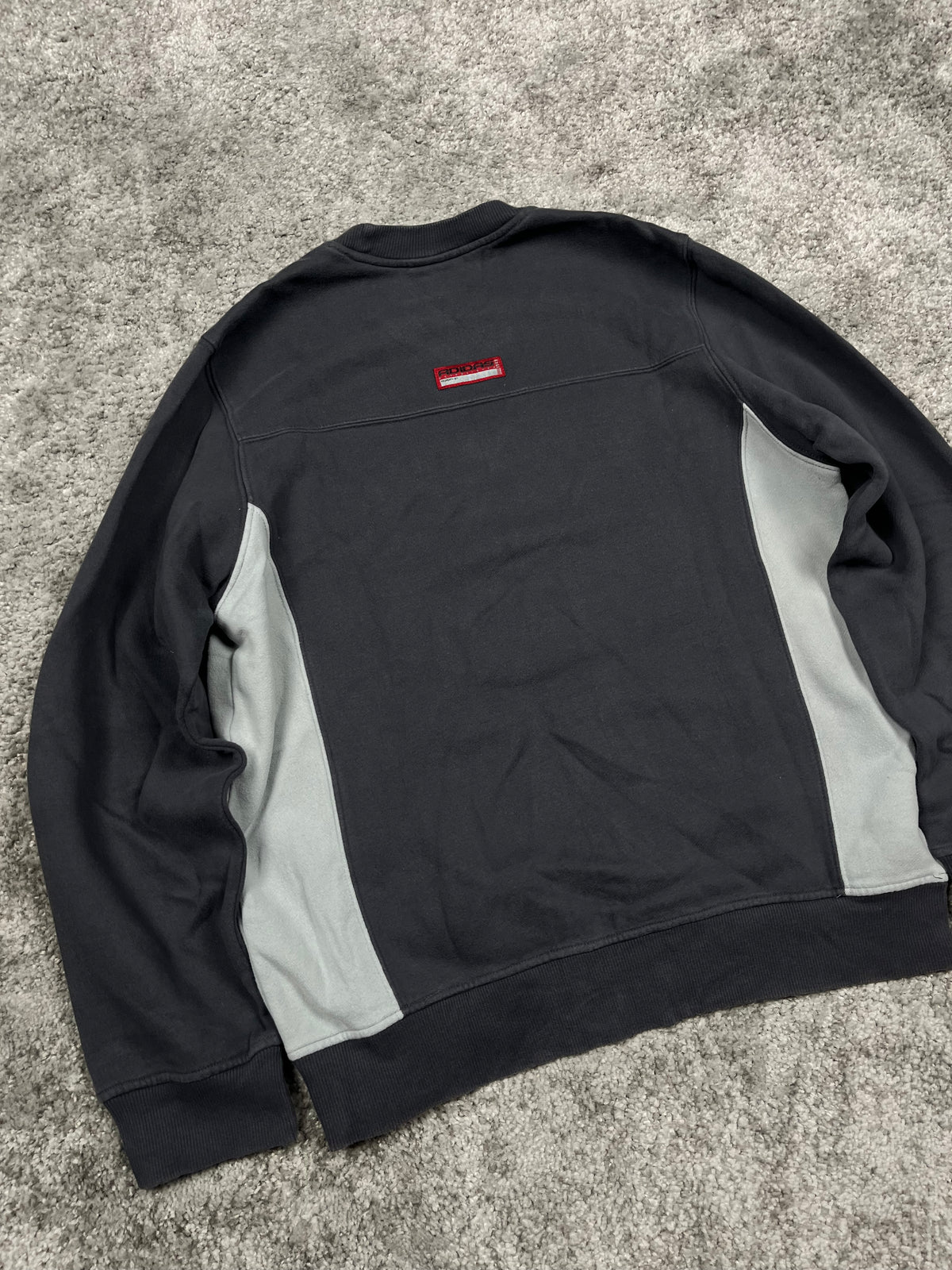 Adidas Hoodie Vintage 2000s "Gray/Red" (S)